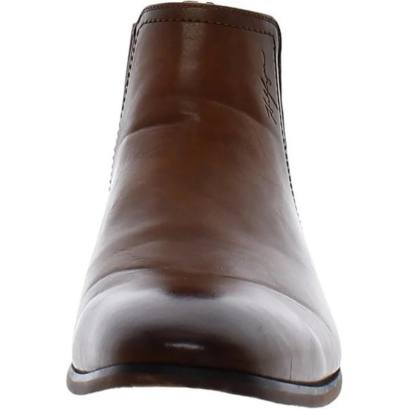 Tommy Hilfiger Men’s Comfort Syler Round Toe Dress Boots Brown NWB - Picture 4 of 5
